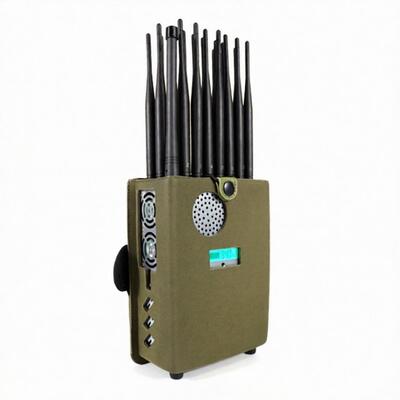 Beli 24 Antena Handheld Wireless Signal Jammer 25m Radius Dengan DIP Switch Car Charger online manufacture