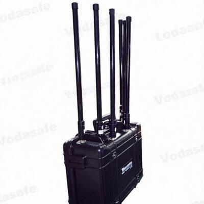 Beli Pelican Shell 75W Drone Frekuensi Jammer, Anti Drone Jammers 27V 20Ah Power Supply online manufacture