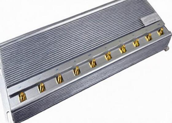 Beli Warna Silver Fixed Mobile Phone Signal Jammer Dengan 10 Frekuensi Yang Berbeda online manufacture