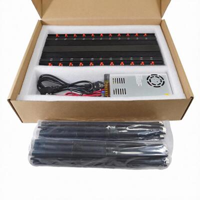 Beli UHF VHF 45 Watt Wifi Signal Jammer Stasioner 22 Band Walkie Talkie online manufacture