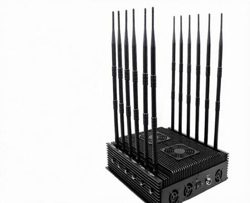 Beli 12 Antena High Power Cell Phone Jammer Aluminium Alloy Radiator Untuk 2G 3G 4G 5G online manufacture